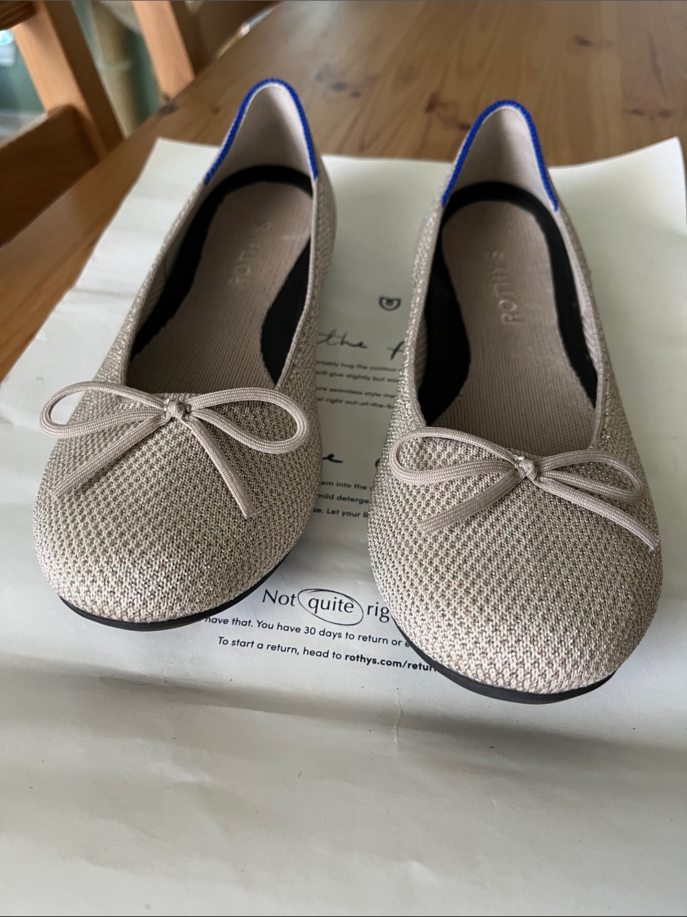 Rothy’s Metallic Ballet Flats - Picture 7 of 9